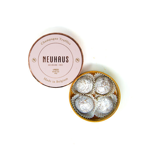 Champagne Truffles in Round Box Small | Neuhaus Chocolates